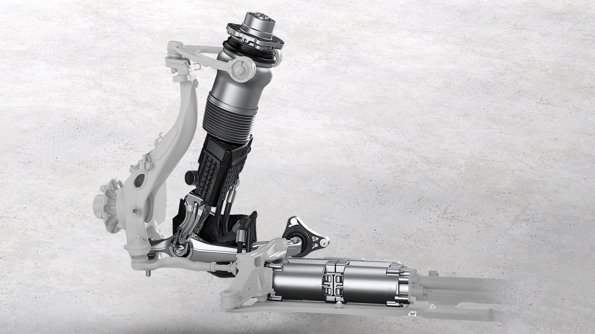 Foto eines Porsche Panamera E-Hybrid Stellmotors im Schnitt