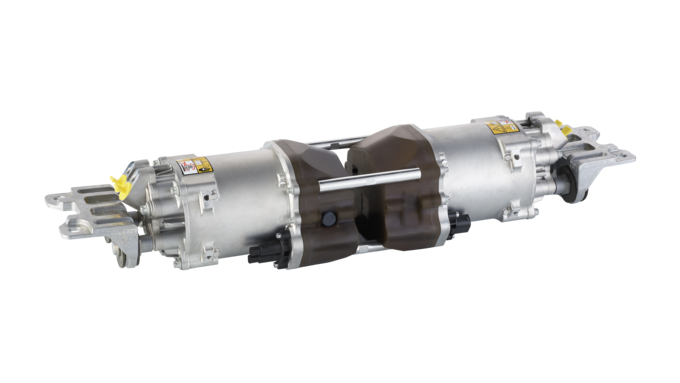 Produktfoto einer elektrohydraulischen Motor-Pumpen-Einheit von RAPA Automotive