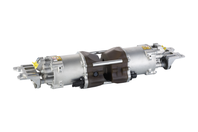 Produktfoto einer elektrohydraulischen Motor-Pumpen-Einheit von RAPA Automotive