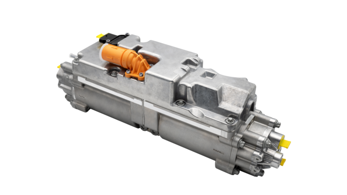 Produktfoto einer elektrohydraulischen hochvoltfähigen Motor-Pumpen-Einheit von RAPA Automotive