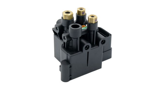 Produktfoto eines pneumatischen Magnetventilblocks von RAPA Automotive