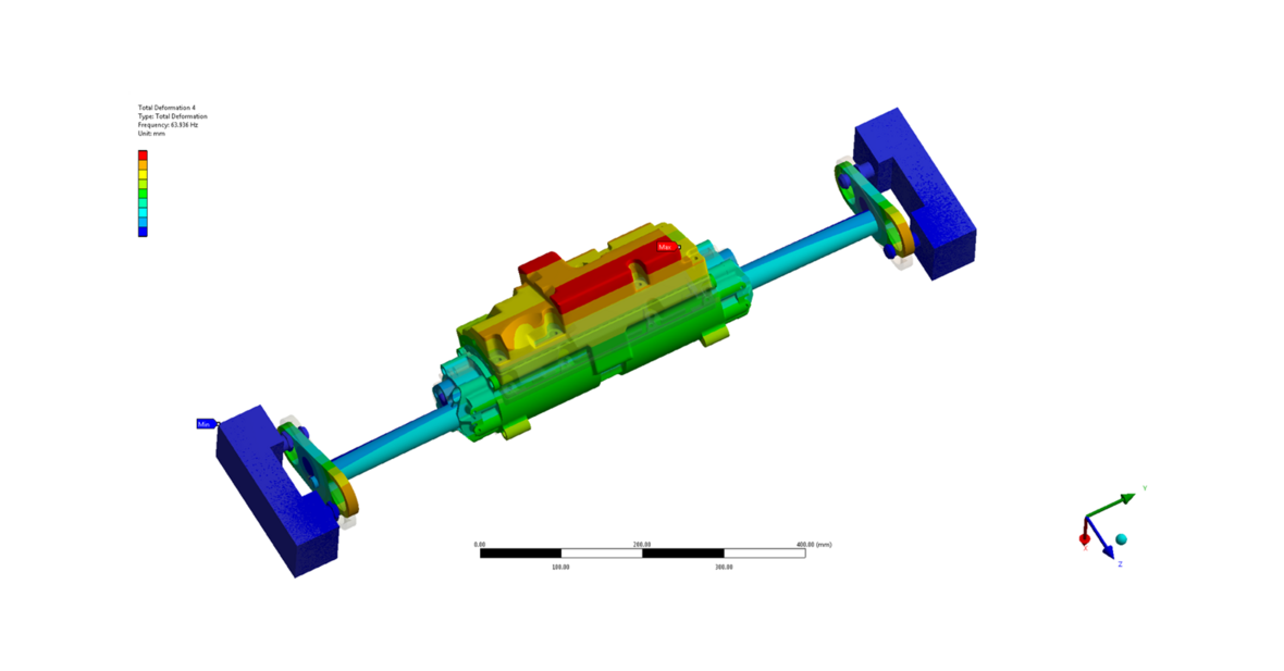 Foto einer Modelanalyse eines Bauteils von RAPA Automotive